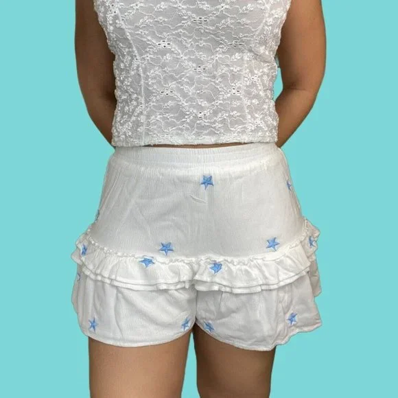 Star Ruffle Shorts - Picture 2 of 4